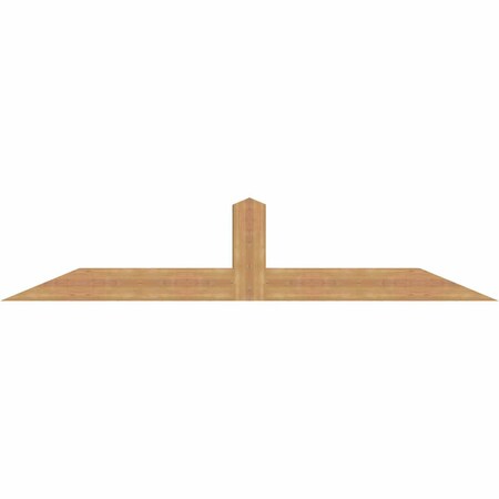 Ekena Millwork Portland Smooth Timber Gable Bracket, Western Red Cedar, 84"W x 17"H x 3 1/2"D x 5 1/2"F, 5/12 Pitch GBW084X17X0406POR00SWR